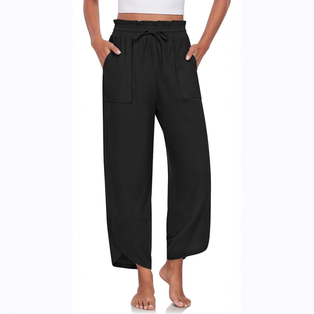 Elegant and lightweight palazzo pants for women with a wide fit Lune London