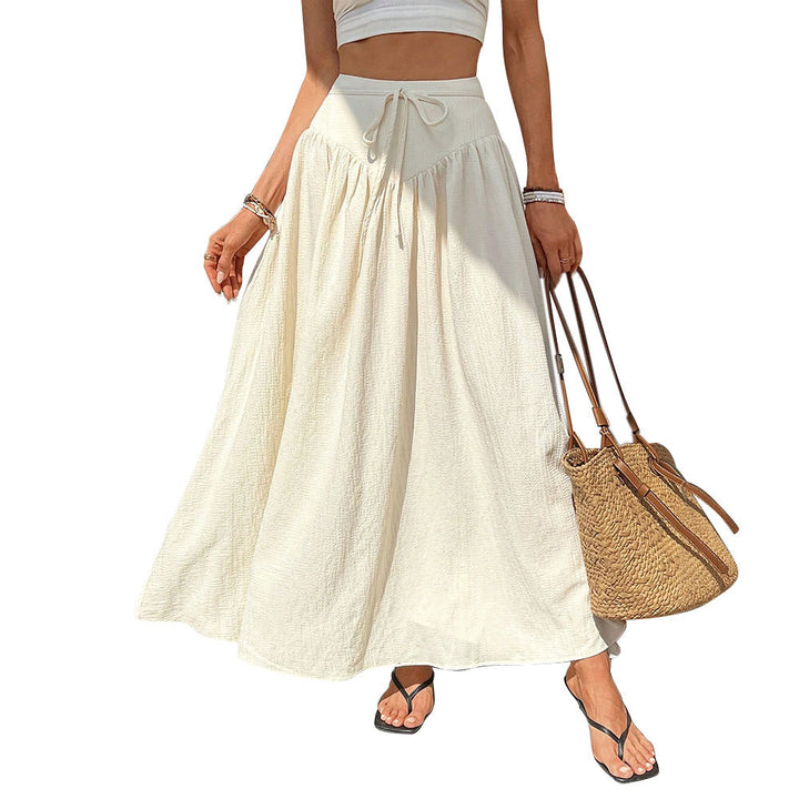 Jupe maxi femme avec une coupe élégante et fluide et un cordon de taille réglable Chic & Stil