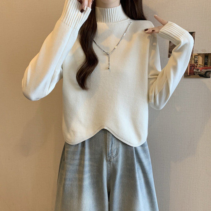 Pull col roulé pour femmes en tricot fin Chic & Stil