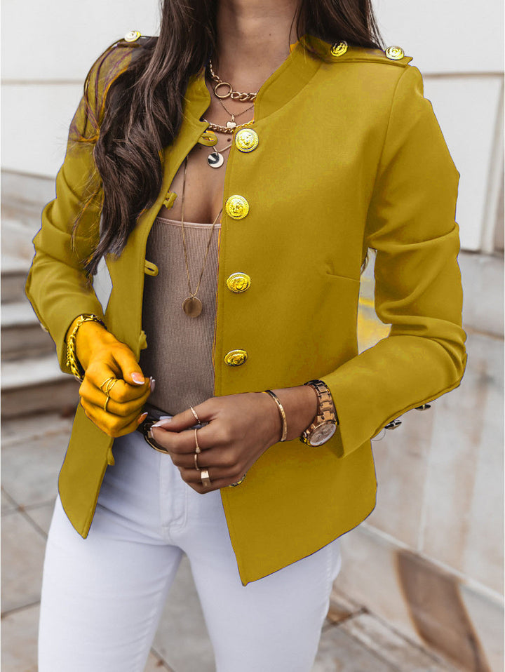 Elegant ladies' jacket with gold buttons and modern cut Lune London