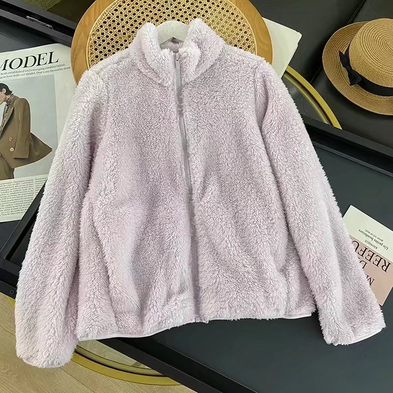 Veste en polaire pour femme avec col haut et doublure intérieure douce Chic & Stil