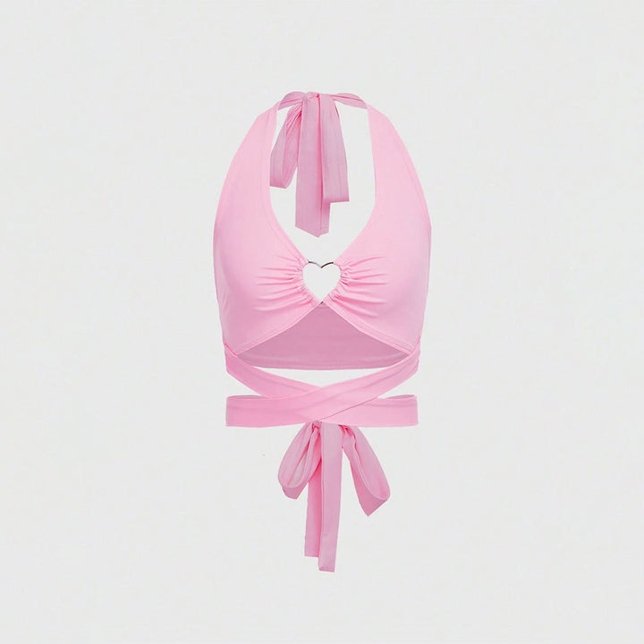 Women's bikini top with heart-shaped neckline and adjustable ties Chic & Stil