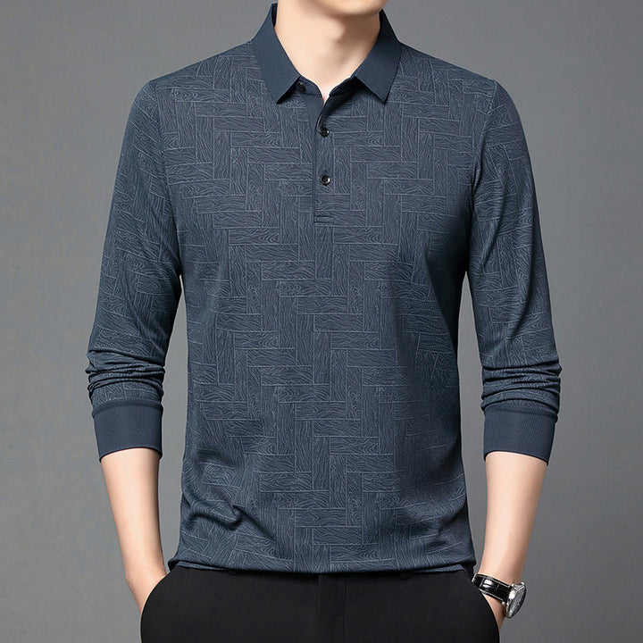 Stylish men's polo shirt with a refined structure design and an elegant button placket Lune London
