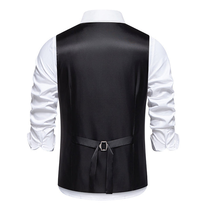 Elegant suit vest for men with contrasting inner pattern Lune London