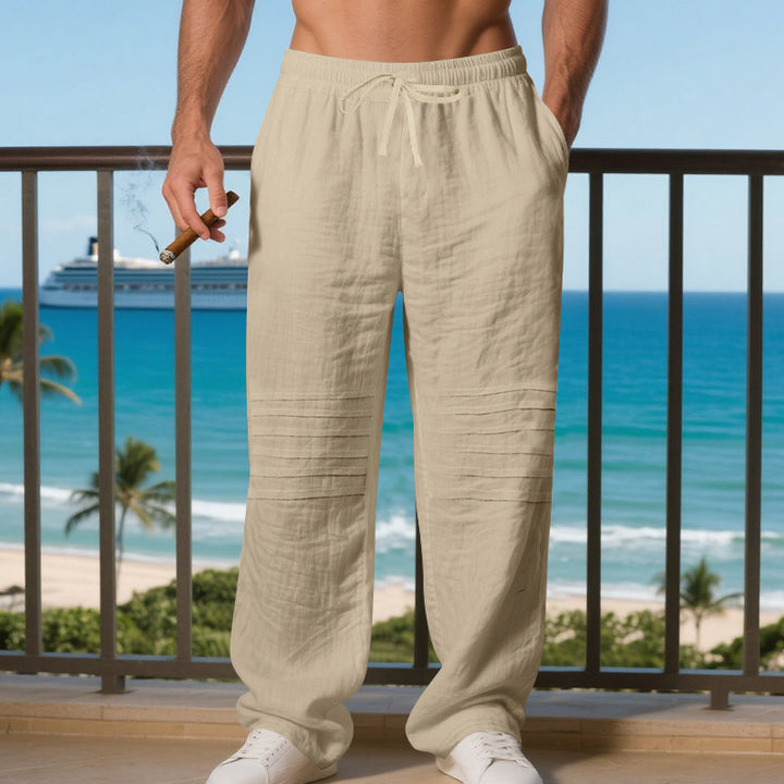 Casual beach pants for men with a relaxed style and practical pockets Lune London