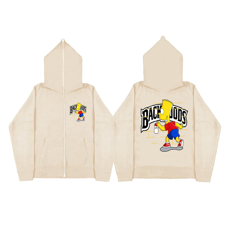 Hooded jacket for women with a unique graphic design Lune London