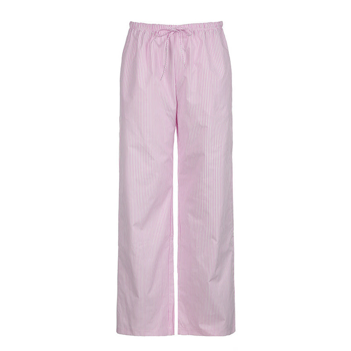 Lightweight pajama pants for women with elastic waistband and drawstring Lune London