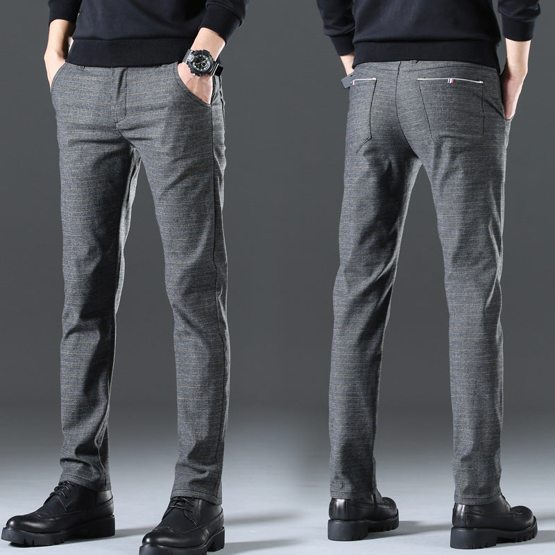Modern chino trousers for men with elastic waistband and side pockets Lune London