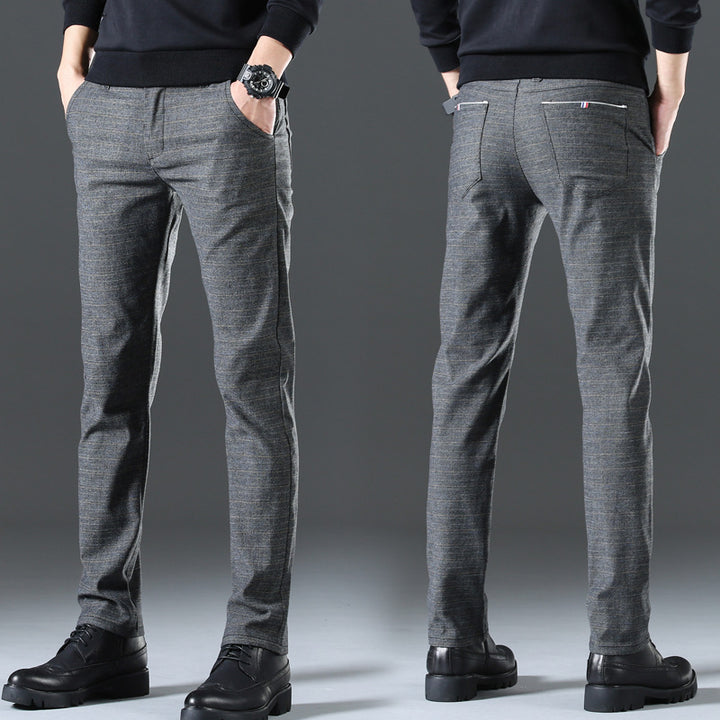 Modern chino trousers for men with elastic waistband and side pockets Lune London