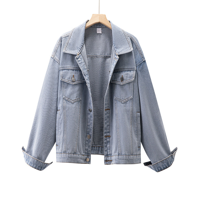 Veste en jean décontractée pour femmes dans une coupe oversize moderne avec poches poitrine Chic & Stil