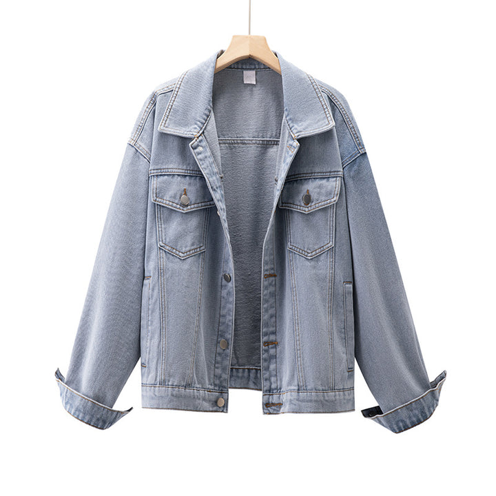 Veste en jean décontractée pour femmes dans une coupe oversize moderne avec poches poitrine Chic & Stil