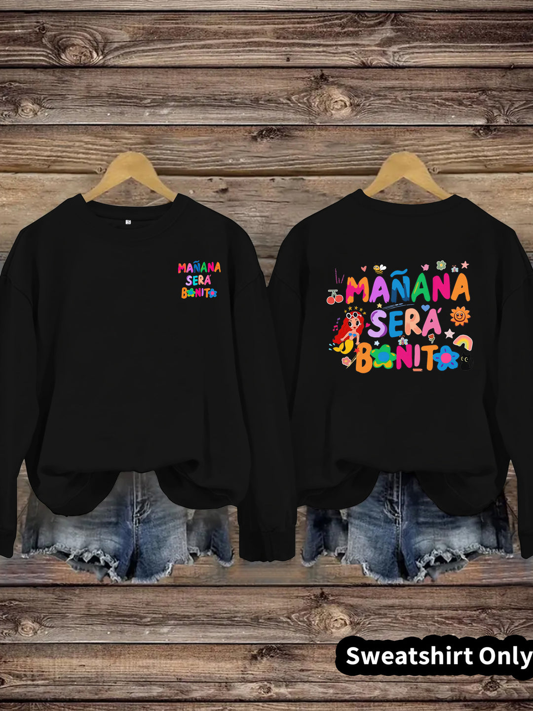 Sweat-shirt pour femmes avec imprimé coloré ludique et coupe décontractée Chic & Stil