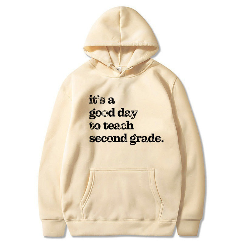 Women's hoodie with inspiring teacher quote and comfortable fit Lune London