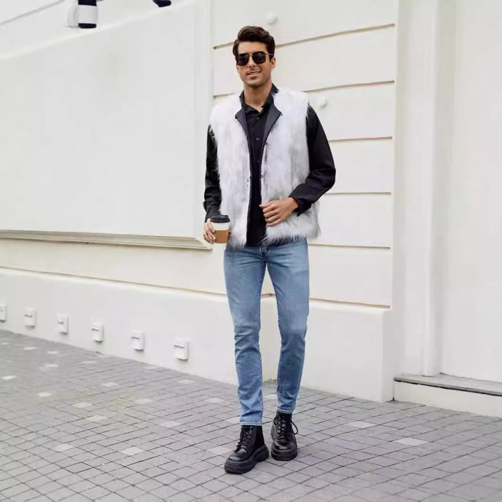Trendy Faux Fur Jacket for Men Lune London