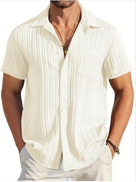 Structured short sleeve beach shirt for men Lune London