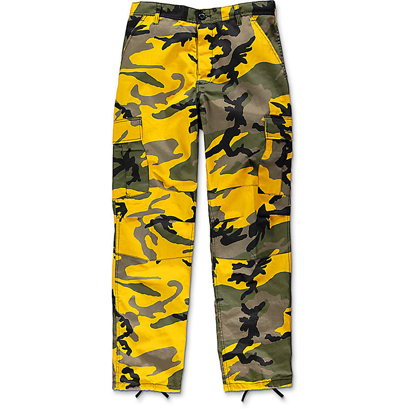 Men's cargo pants with modern camouflage design Lune London