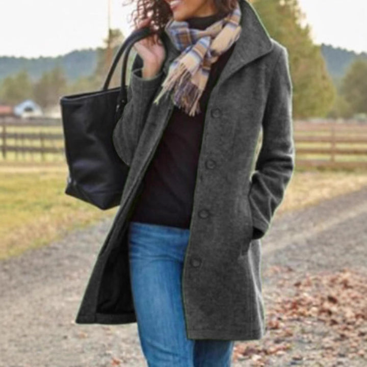 Ladies elegant wool coat Lune London