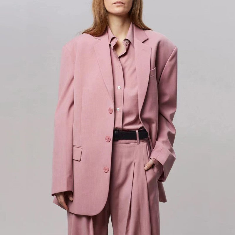 Blazer surdimensionné élégant pour femmes avec pantalon assorti Chic & Stil