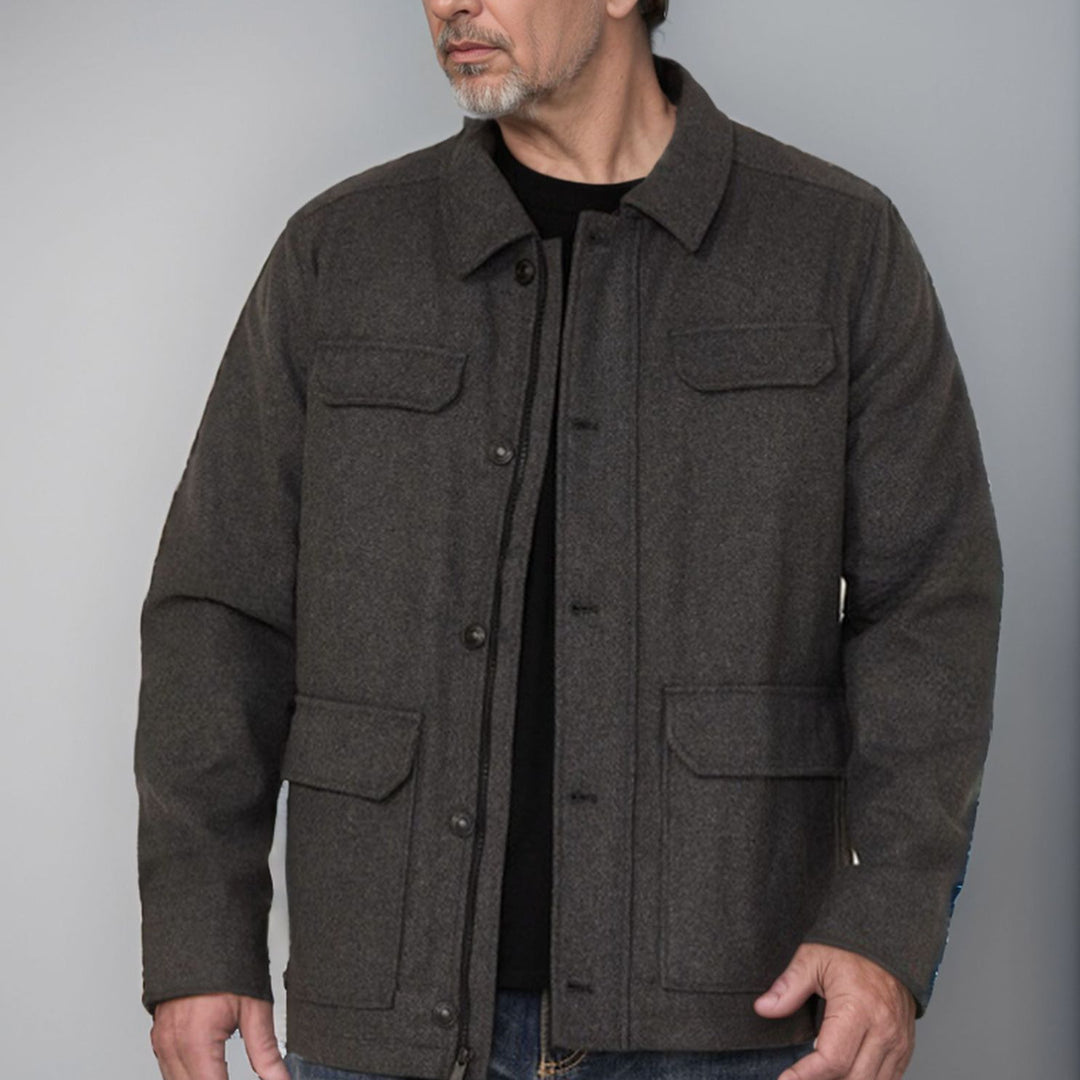Wool jacket for men with functional pockets and modern cut Lune London