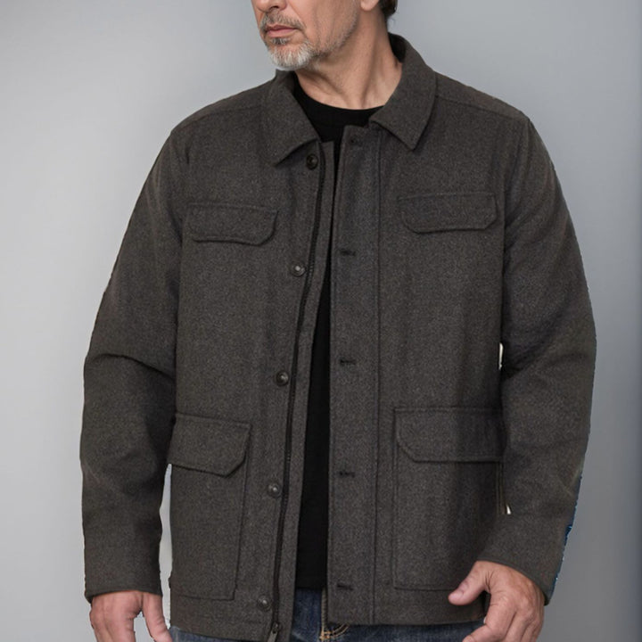 Wool jacket for men with functional pockets and modern cut Lune London