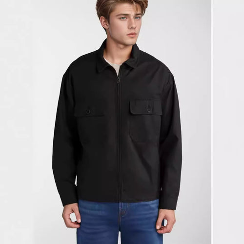 Casual utility jacket for men with practical chest pockets Lune London