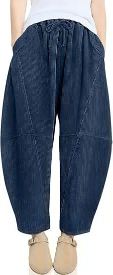 Pantalon de loisirs taille haute raffiné pour dames avec cordon de serrage Chic & Stil