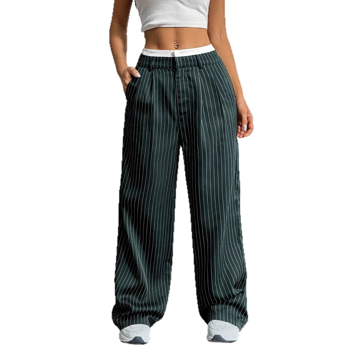 Pantalons cropped classiques pour femmes avec poches angulaires Chic & Stil