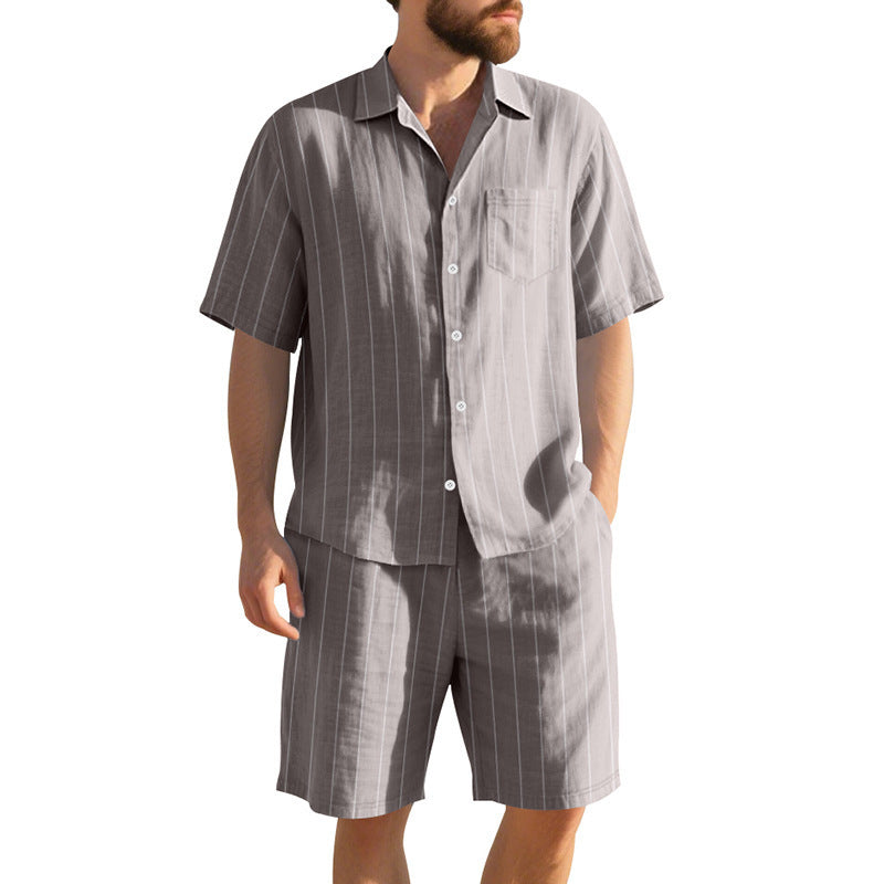 Men's pajama set with an elegant striped pattern Lune London