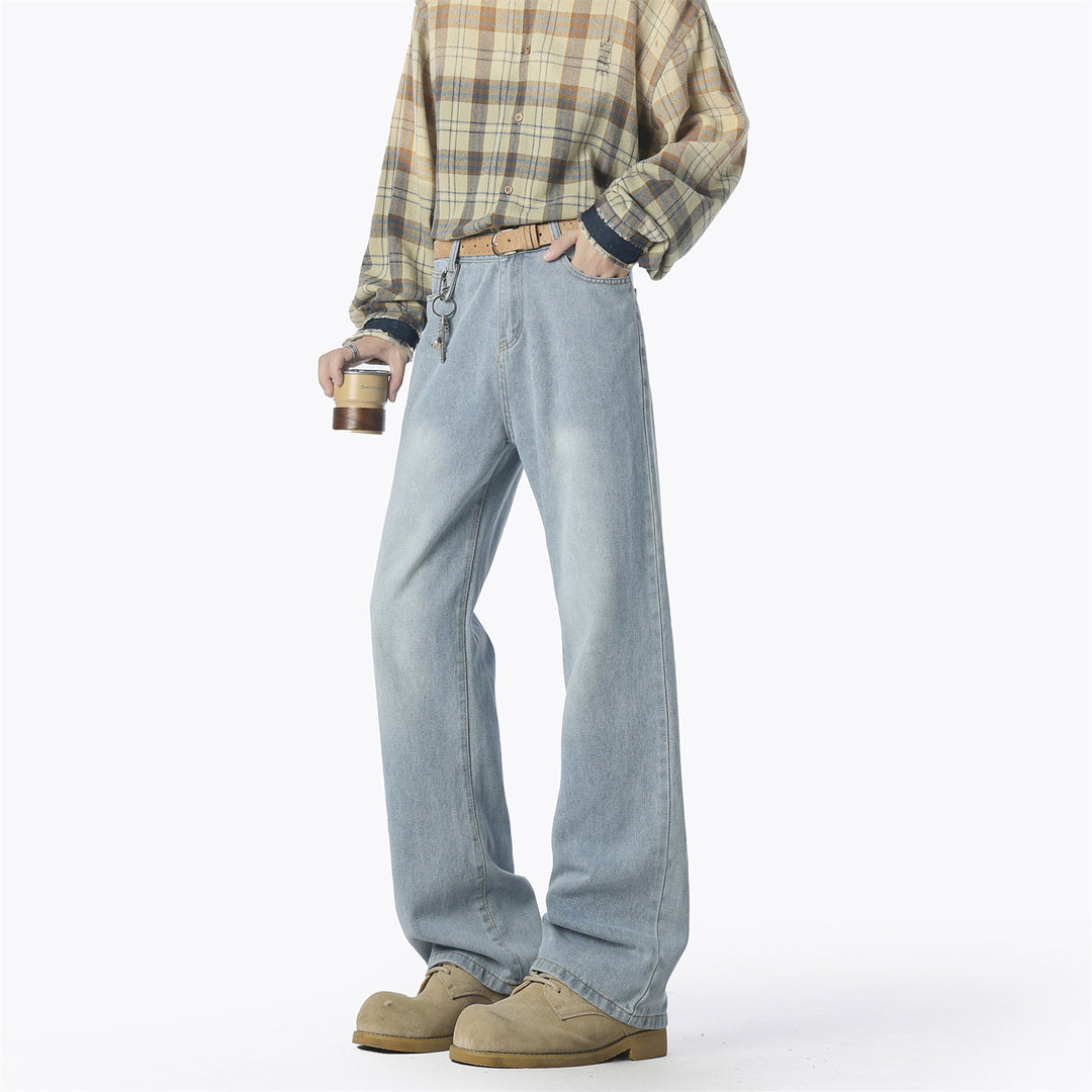 Casual denim pants for men wide cut Lune London