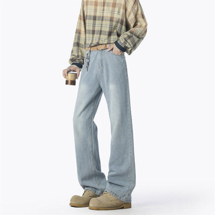 Casual denim pants for men wide cut Lune London