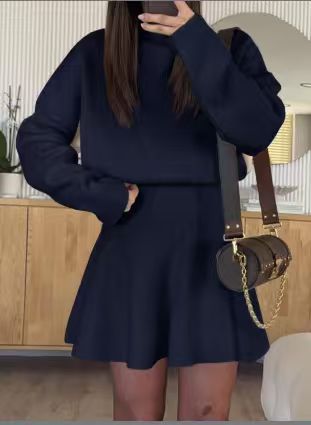 Robe en tricot stylée pour femme avec capuche Chic & Stil