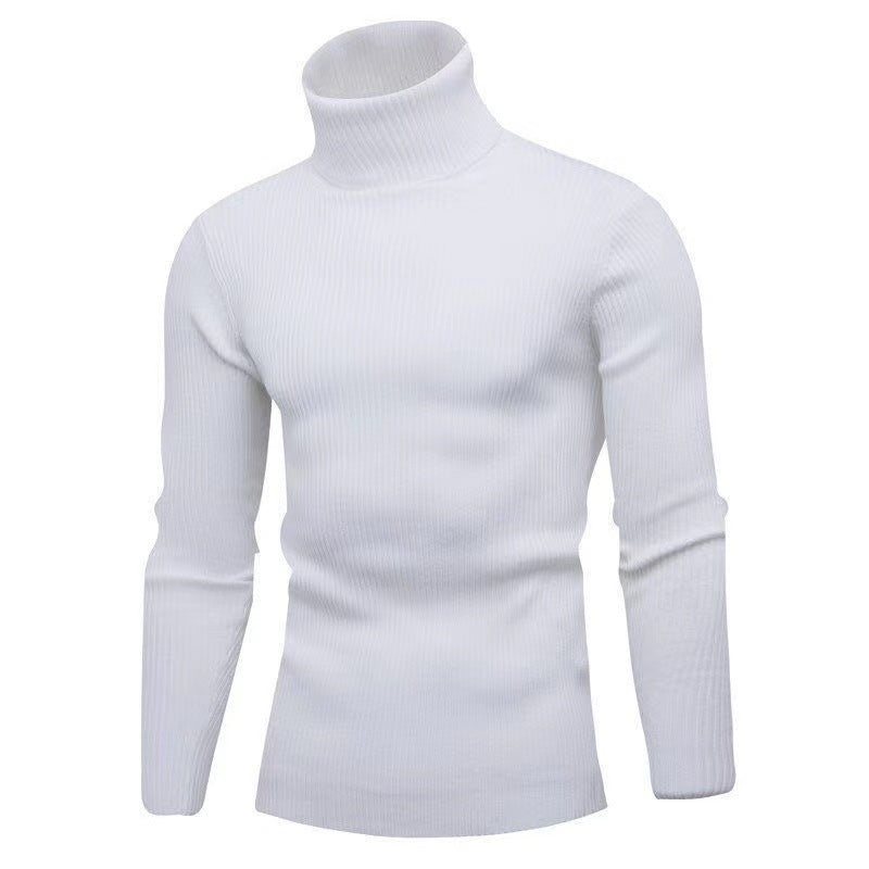Men's High-Quality Turtleneck Sweater Made Of Fine Ribbed Structure Lune London