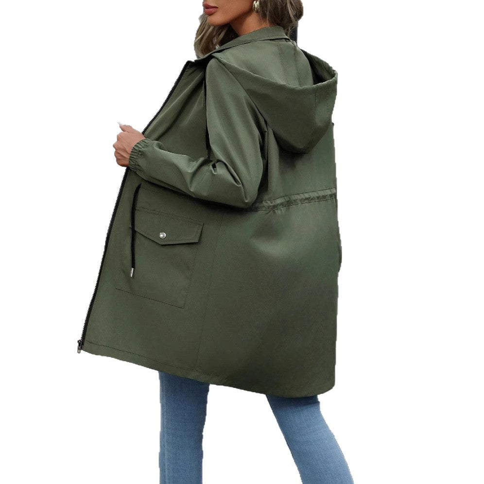 Leisure jacket for women with adjustable waist and practical outer pockets Lune London