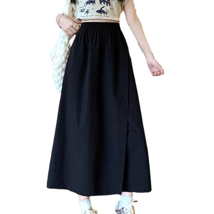 Women's Wide Cut Summer Skirt with High Waist and Practical Pockets Chic & Stil