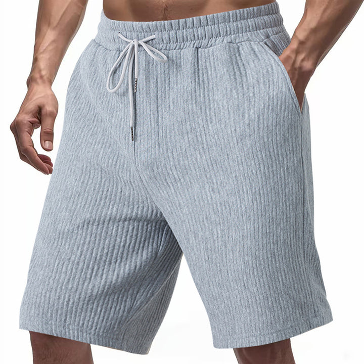 Casual men's shorts with elastic waistband and practical side pockets Lune London