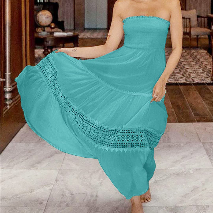 Lune London Sleeveless Bohemian Maxi Dress for Women