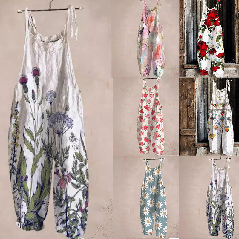 Ladies' artistic print jumpsuit Lune London