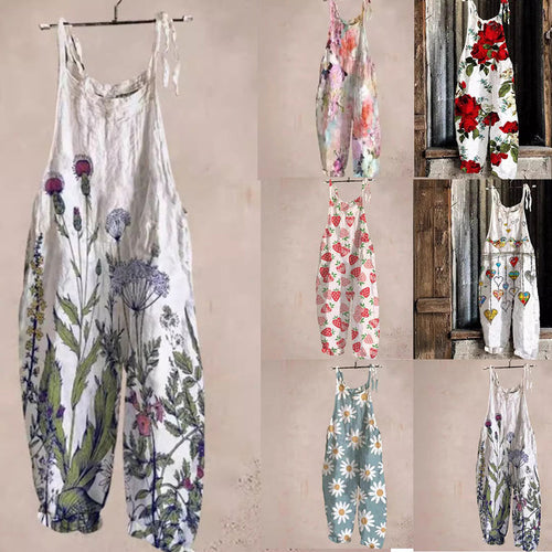Ladies' artistic print jumpsuit Lune London
