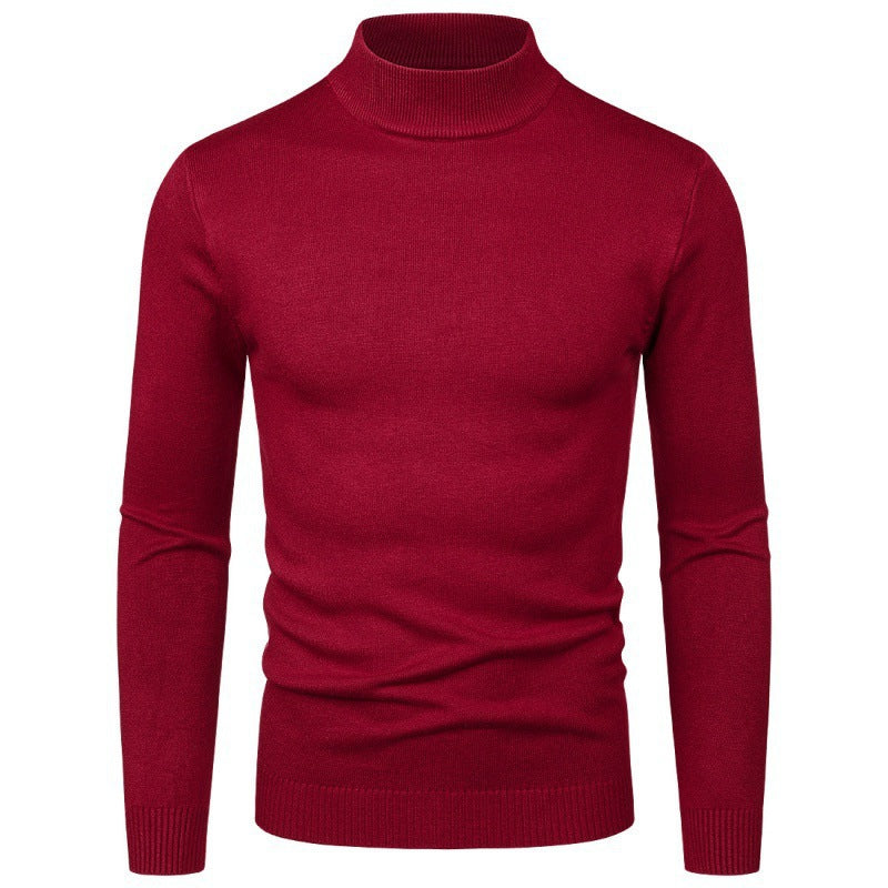Elegant turtleneck sweater for men in fine cotton blend Lune London