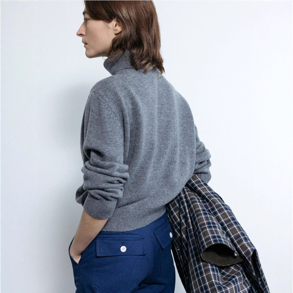 Pull turtleneck confortable pour femmes en tricot Chic & Stil de haute qualité