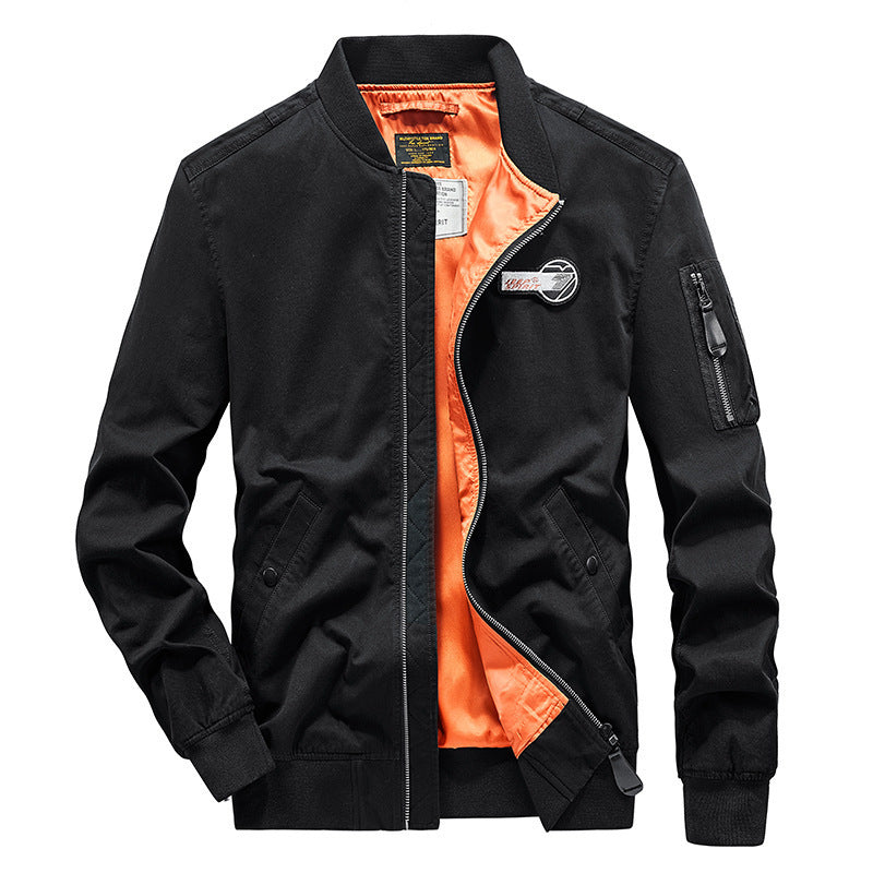 Men's bomber jacket with practical zip pockets and innovative inner lining Lune London