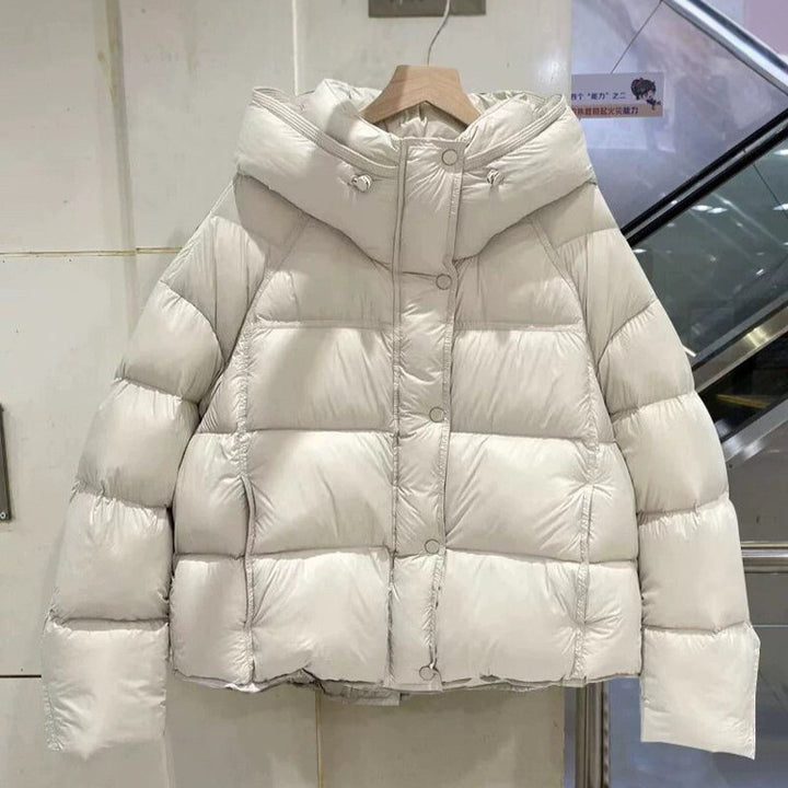 Women's down jacket with hood Lune London