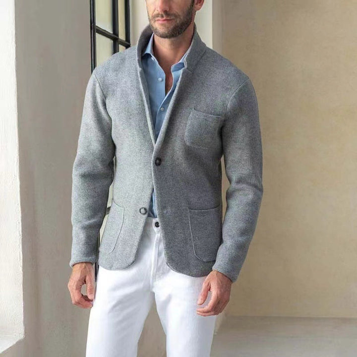 Men's Knitted Blazer with An Elegant Look and Practical Pockets Lune London