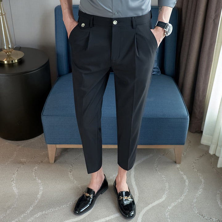 Elegant suit pants for men with modern cut and practical pockets Lune London