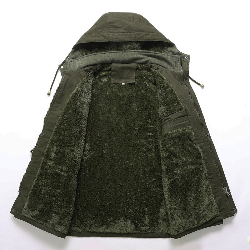 Veste d'hiver robuste pour hommes avec doublure en teddy chaude Lune London