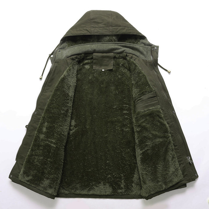 Veste d'hiver robuste pour hommes avec doublure en teddy chaude Lune London