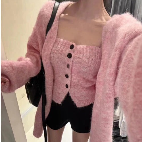Cardigan pour femmes avec boutons et devant ouvert Chic & Stil