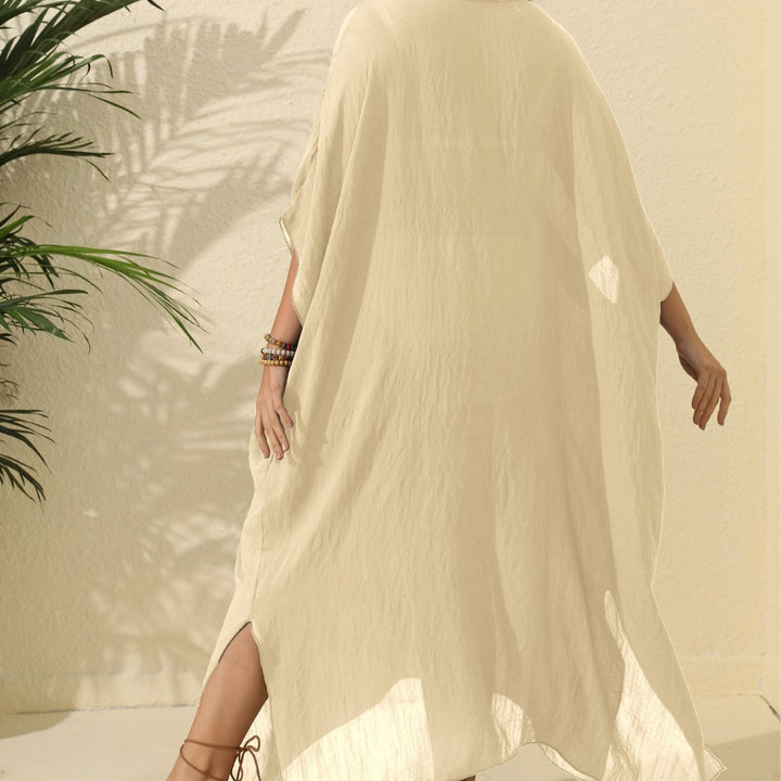 Ladies Light Beach Dress Off-Shoulder Lune London