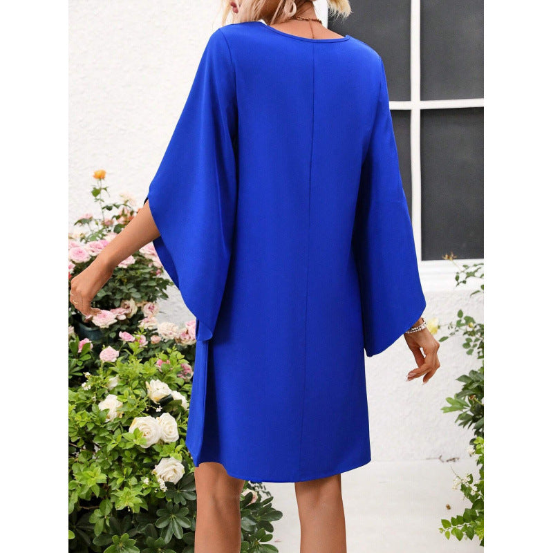 Dress cape woman with elegant sleeves Lune London