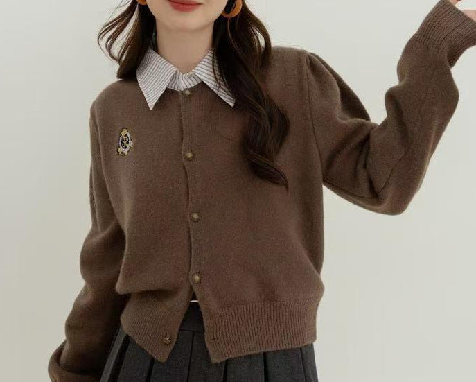Gilet femme avec col et patte de boutonnage Chic & Stil